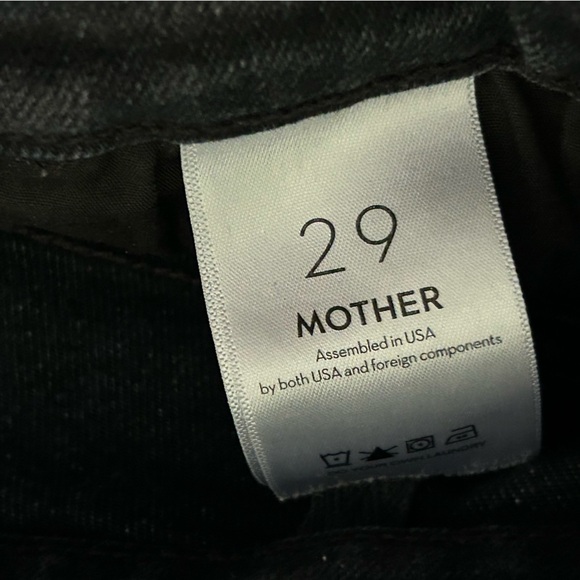 MOTHER The Hustler Ankle Fray Faded Black Jeans 29 - Picture 13 of 13